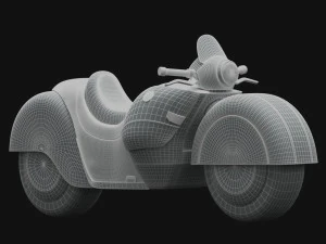 conceito de moto Modelo 3D