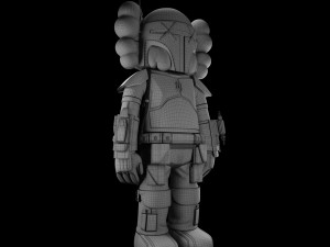 kaws boba fett companion 3D Model
