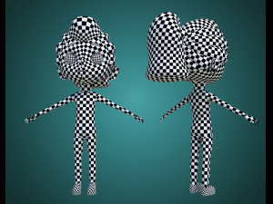 cartoon sport girl nina 3D Модель