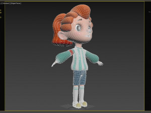 cartoon sport girl nina 3D Модель
