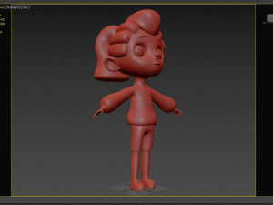 cartoon sport girl nina 3D Модель