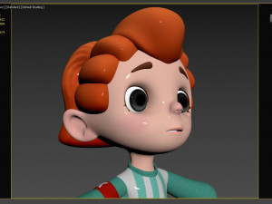 cartoon sport girl nina 3D Модель
