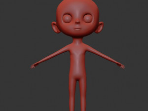 cartoon sport girl nina 3D Модель