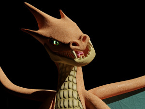 3D Charizard Mega Y 3D Модель