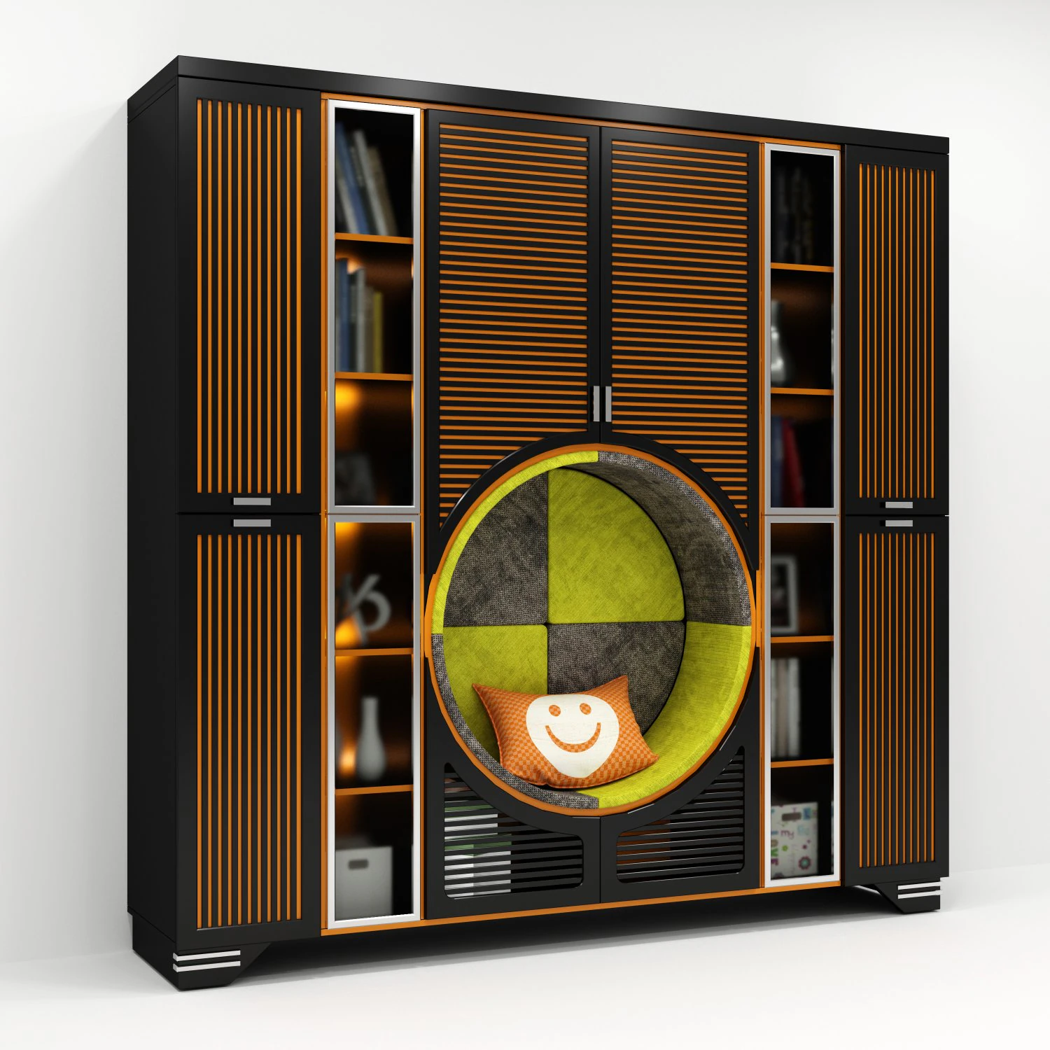book shelf 3D Model .c4d .max .obj .3ds .fbx .stl .blend 