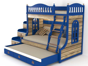 bunk bed 3D Model