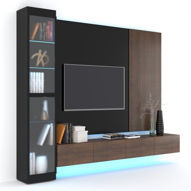 TV wall Modelo 3D .c4d .max .obj .3ds .fbx .stl .blend 