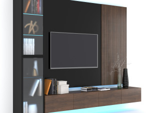 TV wall 3D 模型
