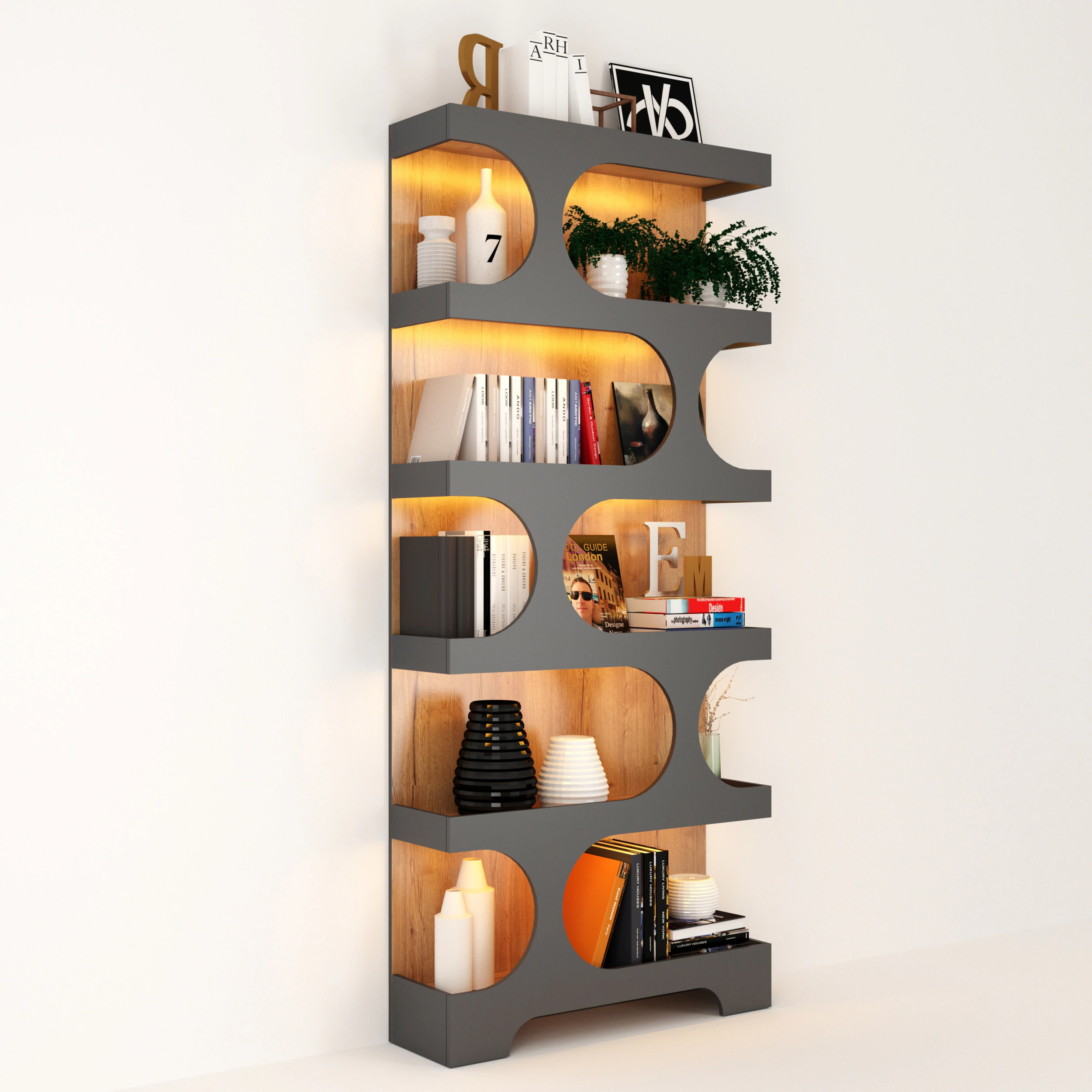 Bookcase 3D Model .c4d .max .obj .3ds .fbx .stl .blend 