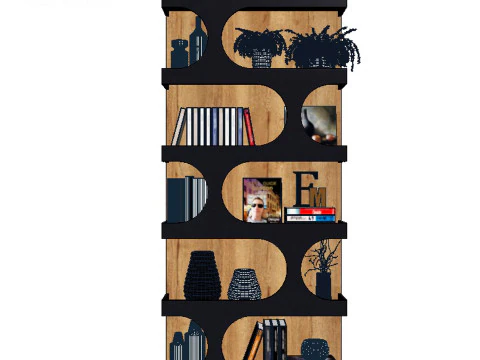 Bookcase 3D Model