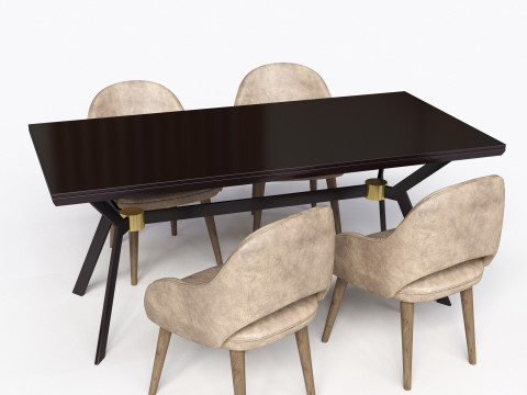 Table Chair 3D 模型