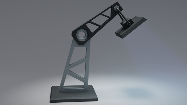 lamp sci-fi low poly 3D Model .c4d .max .obj .3ds .fbx .stl .blend 