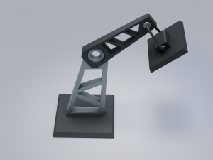 lamp sci-fi low poly 3D Model