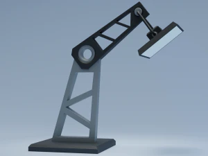 lamp sci-fi low poly 3D Model