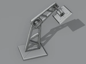 lamp sci-fi low poly 3D Model