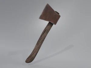 rusty axe lowpoly 3D Model