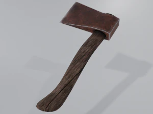 rusty axe lowpoly 3D Model