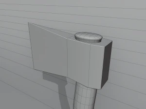 rusty axe lowpoly 3D Model