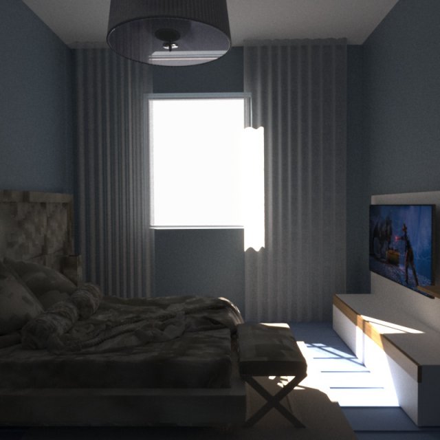 modern bedroom Modelo 3D .c4d .max .obj .3ds .fbx .stl .blend 