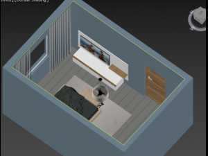 modern bedroom Modelo 3D