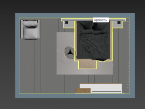 modern bedroom Modelo 3D