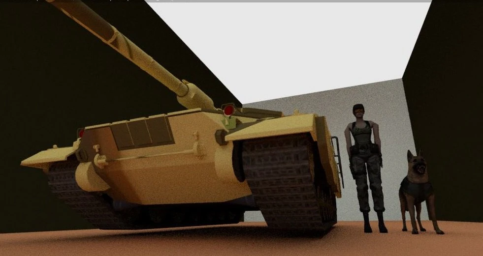cena de guerra Modelo 3D .c4d .max .obj .3ds .fbx .stl .blend 