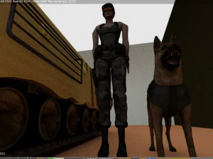 cena de guerra Modelo 3D