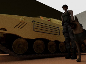 war scene 3D-Modell