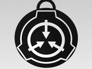 SCP Foundation Keychain 3D Print Model