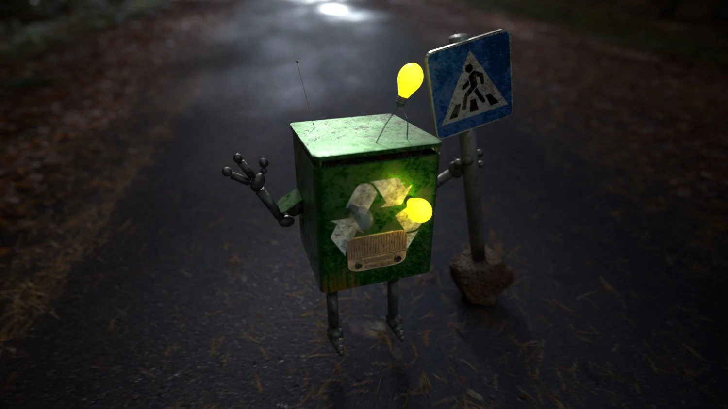 robot 3D Model .c4d .max .obj .3ds .fbx .stl .blend