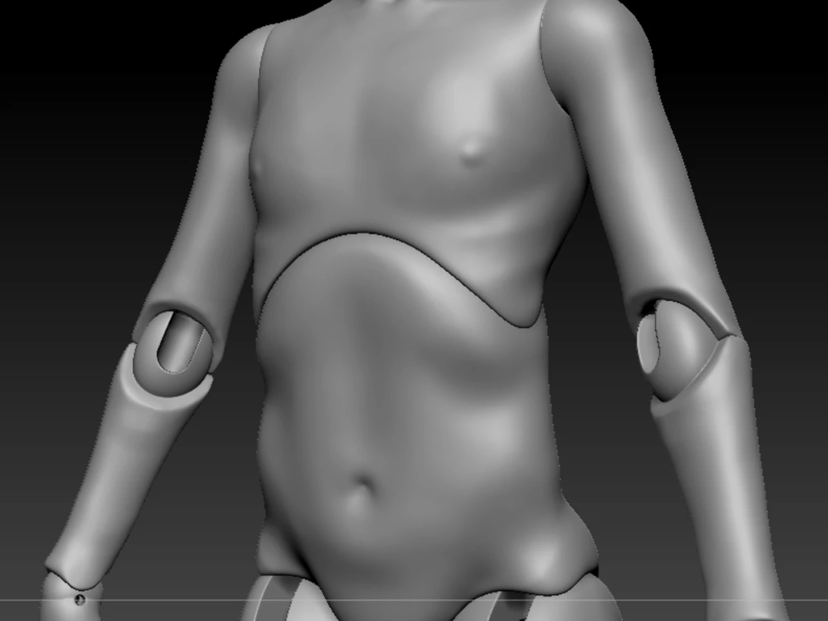 ball joint dollolive 3D Model .c4d .max .obj .3ds .fbx .stl .blend 