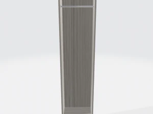 wardrobe with one section 3D Model