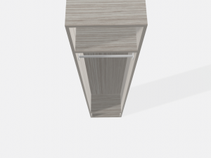 wardrobe with one section Model 3D