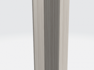 wardrobe with one section 3D 모델