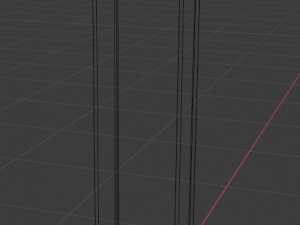 wardrobe with one section Model 3D