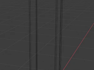 wardrobe with one section 3D Model