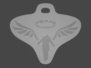 chave do s&iacute;mbolo de Walhalla Modelo de Impressão 3D