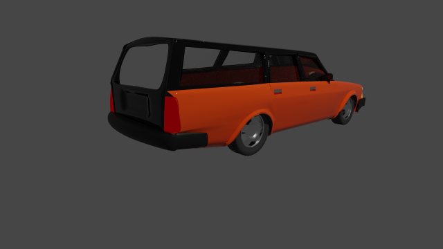 Volvo 245 3Dモデル .c4d .max .obj .3ds .fbx .stl .blend 