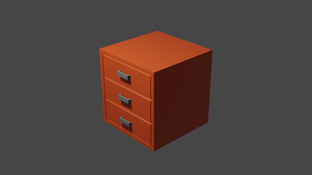 Bedside table Modello 3D .c4d .max .obj .3ds .fbx .stl .blend