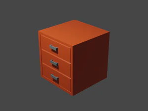 बेड के बगल रखी जाने वाली मेज 3D मॉडल