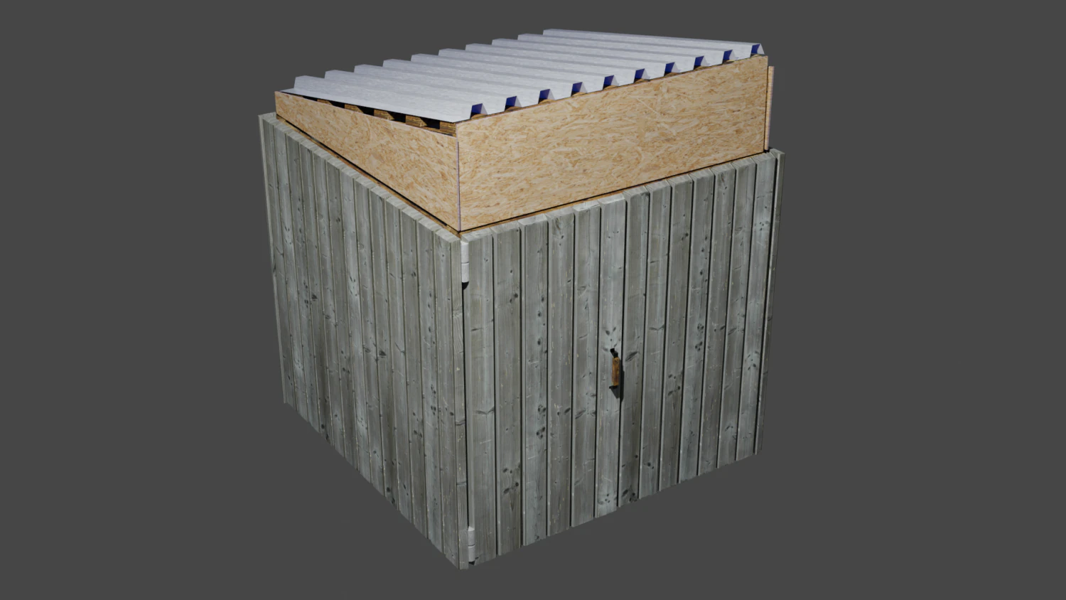 Lowpoly barn 3D Model .c4d .max .obj .3ds .fbx .stl .blend