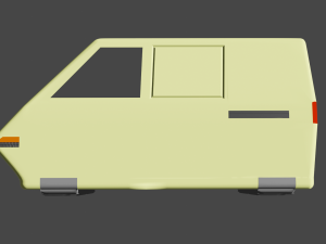 Futuristic van Model 3D