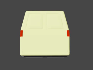 Futuristic van 3D Model
