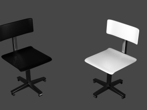 Table with chair Model 3D
