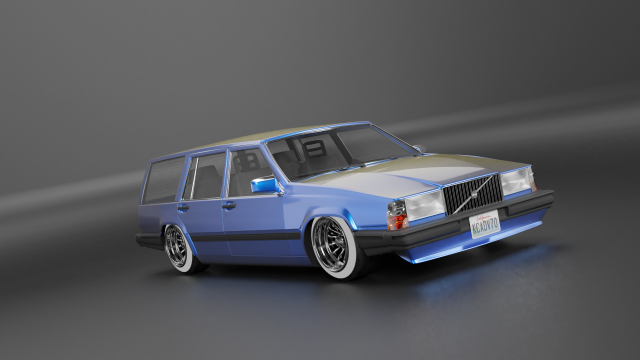 Volvo 745 Modelo 3D .c4d .max .obj .3ds .fbx .stl .blend 