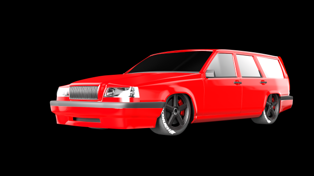 Red wagon 3Dモデル .c4d .max .obj .3ds .fbx .stl .blend 