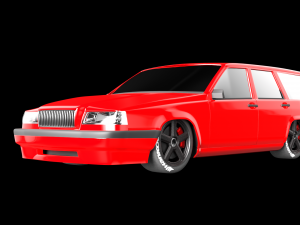 Red wagon Modelo 3D