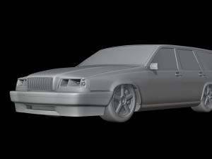 Red wagon 3Dモデル