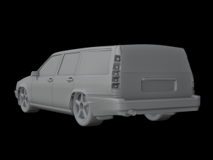 Red wagon 3Dモデル