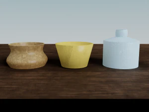 Inkwells 3D Model